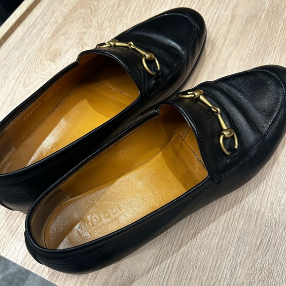 Gucci Jordaan Leather Bit Loafers in Black, Size 38.5 IT (8.5 US) - Picture 3 of 4